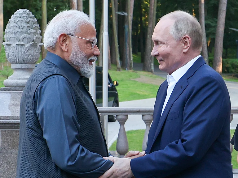 PM Modi with Russian President Putin - X/@Narendramodi